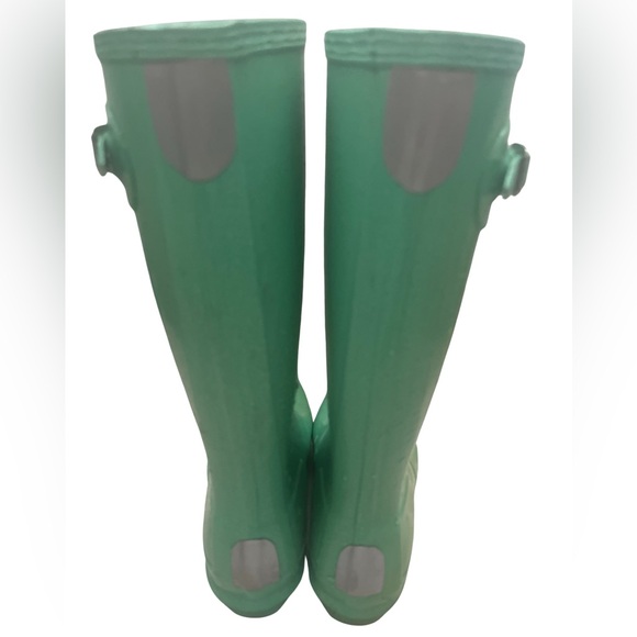 Hunter Mint green sparkle rubber boots - Picture 4 of 6
